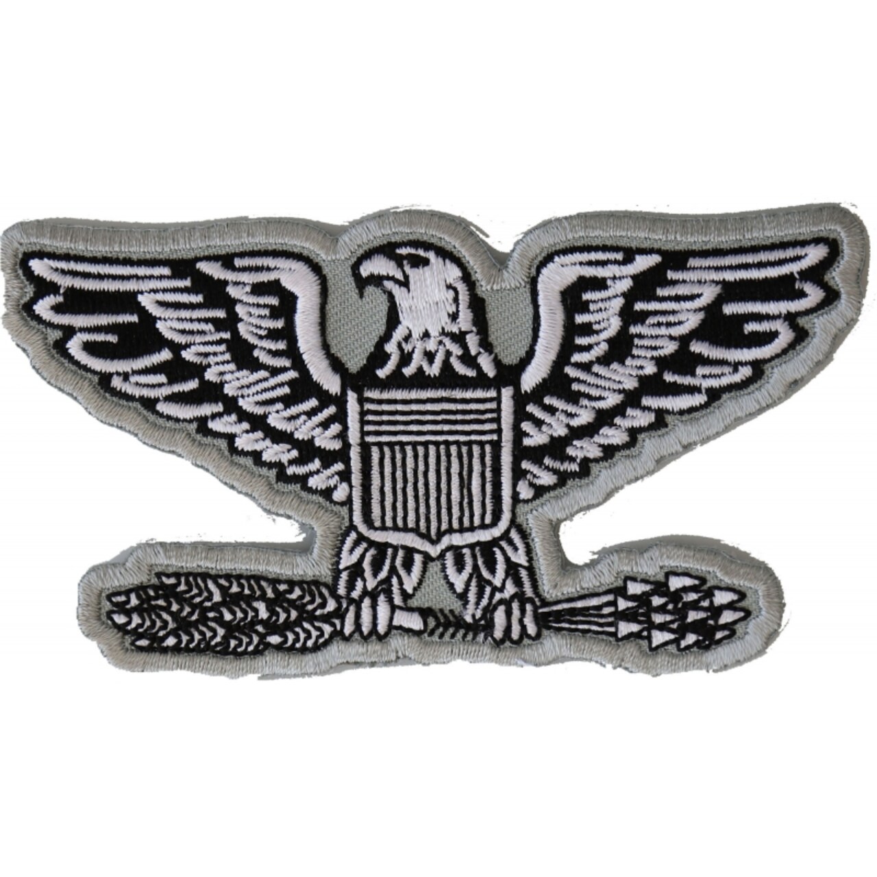 Patch, Embroidered Patch (Iron-On or Sew-On), Colonel Eagle Military Insignia, 4" x 2"